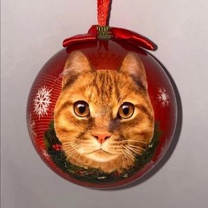 Cat ball ornament